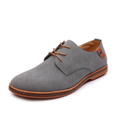 Men's Classic Suede Leather Casual Oxford Shoes