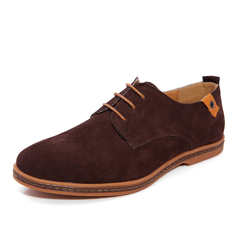 Men's Classic Suede Leather Casual Oxford Shoes