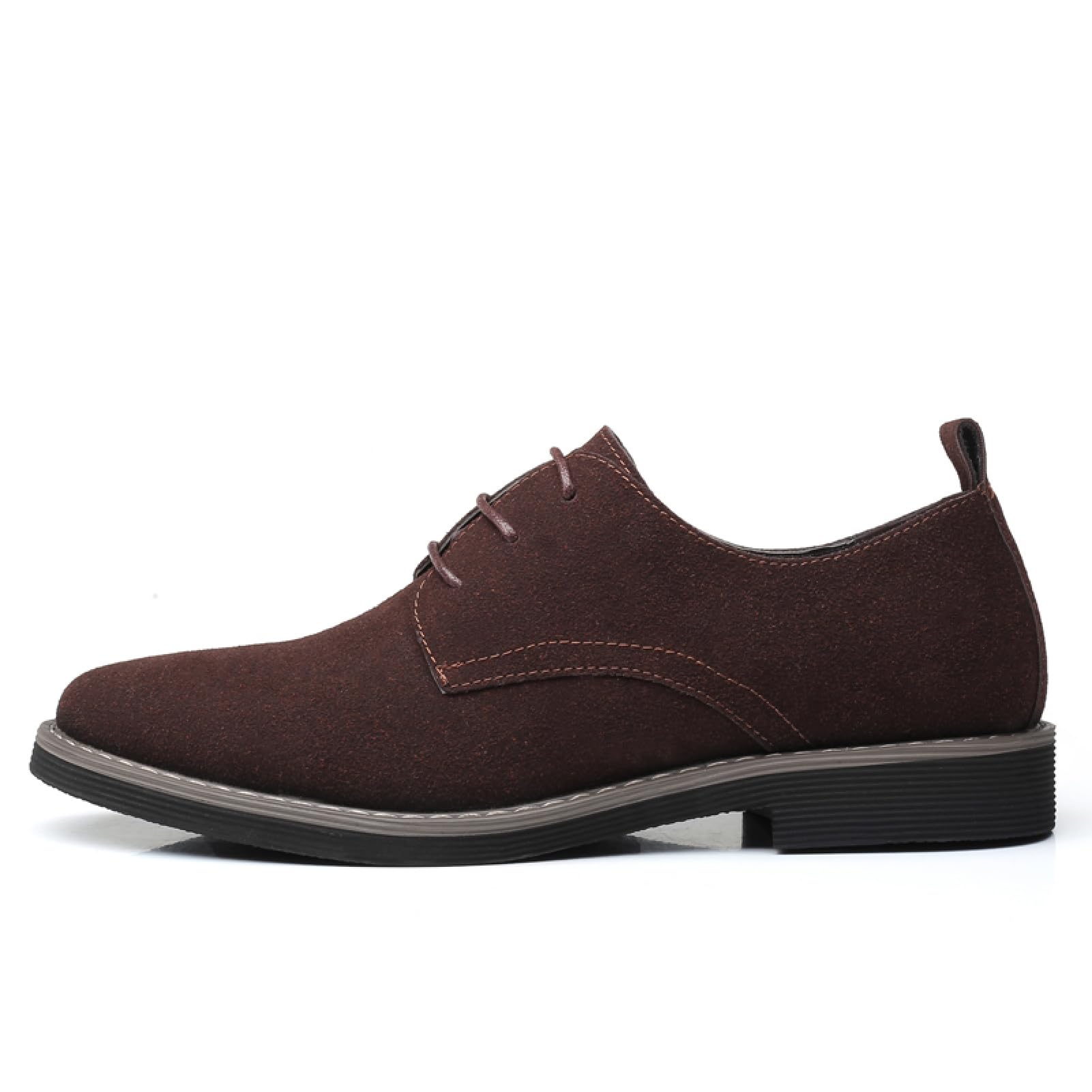 Men's Suede Leather Dress Shoes Casual Lace Up Oxfords Shoes