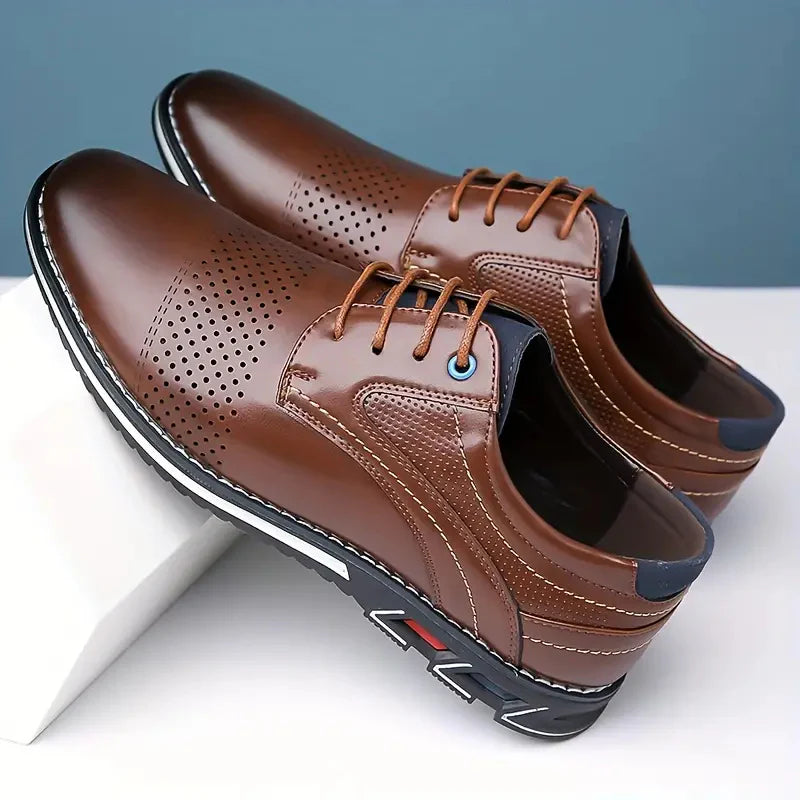 Men's Comfortable Leather Walking Office Shoes