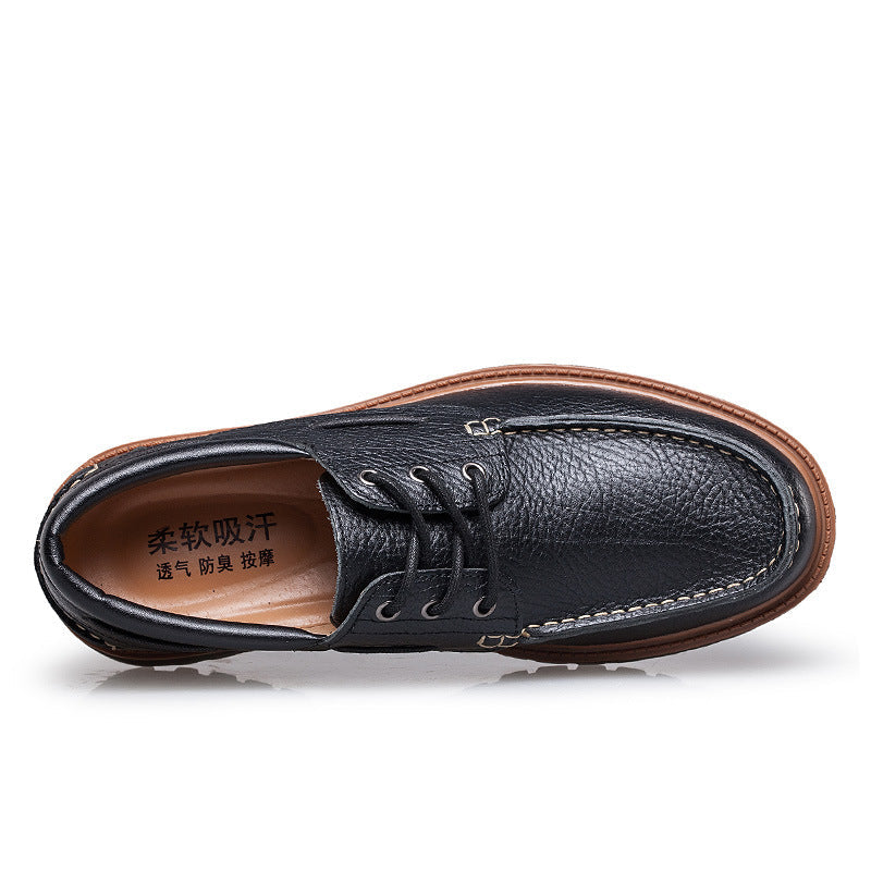 Men's Retro Genuine Leather Boat Shoes