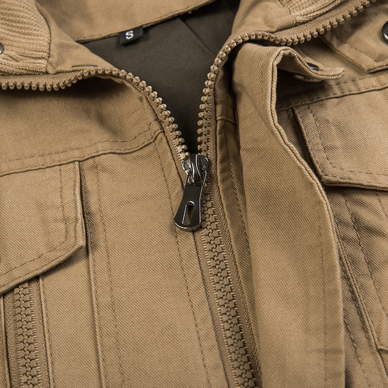 Men's Spring Lightweight Cotton Military Jacket