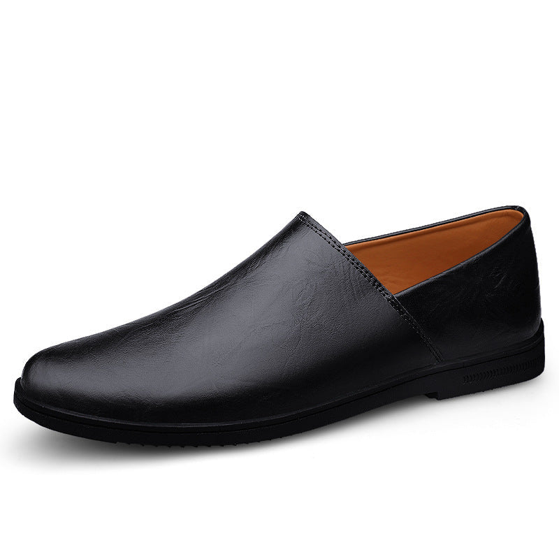 Men's Business Solid Leather Penny Loafers