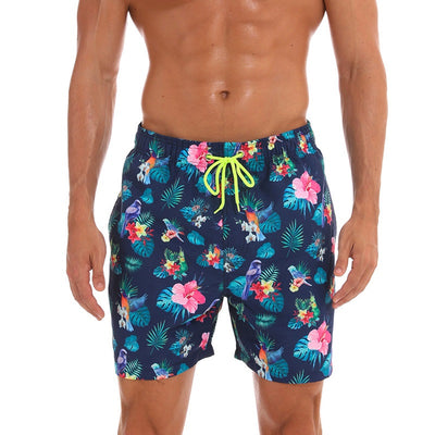 Men's Colorful Printed Quick Dry Beach Shorts