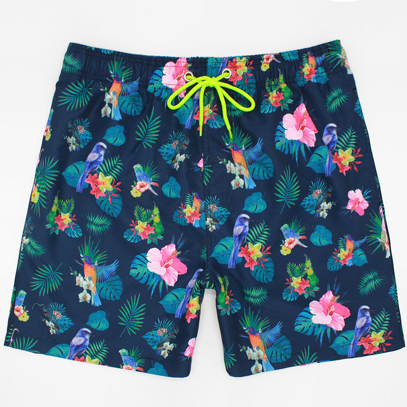 Men's Colorful Printed Quick Dry Beach Shorts