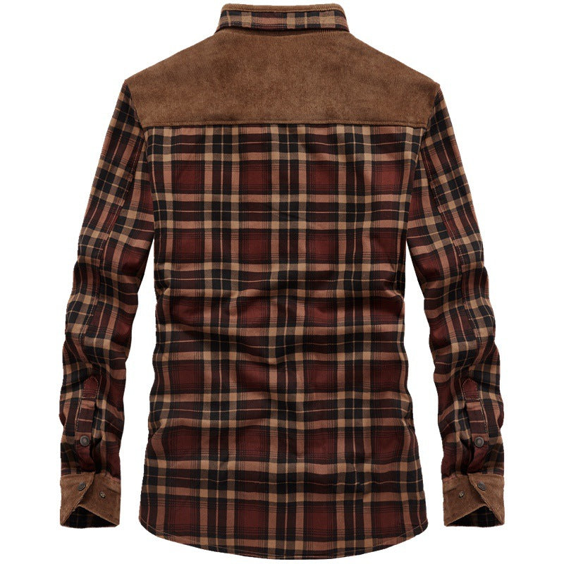 Men's Winter Thick Inner Fleece Cotton Shirt