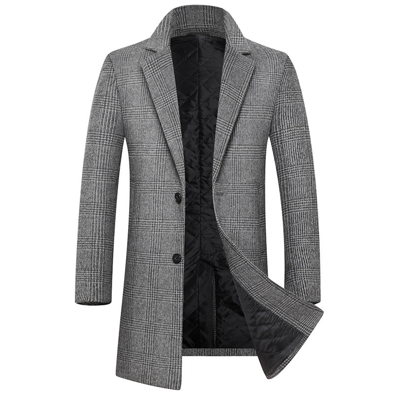 Men's Top Slim 80% Wool Coat