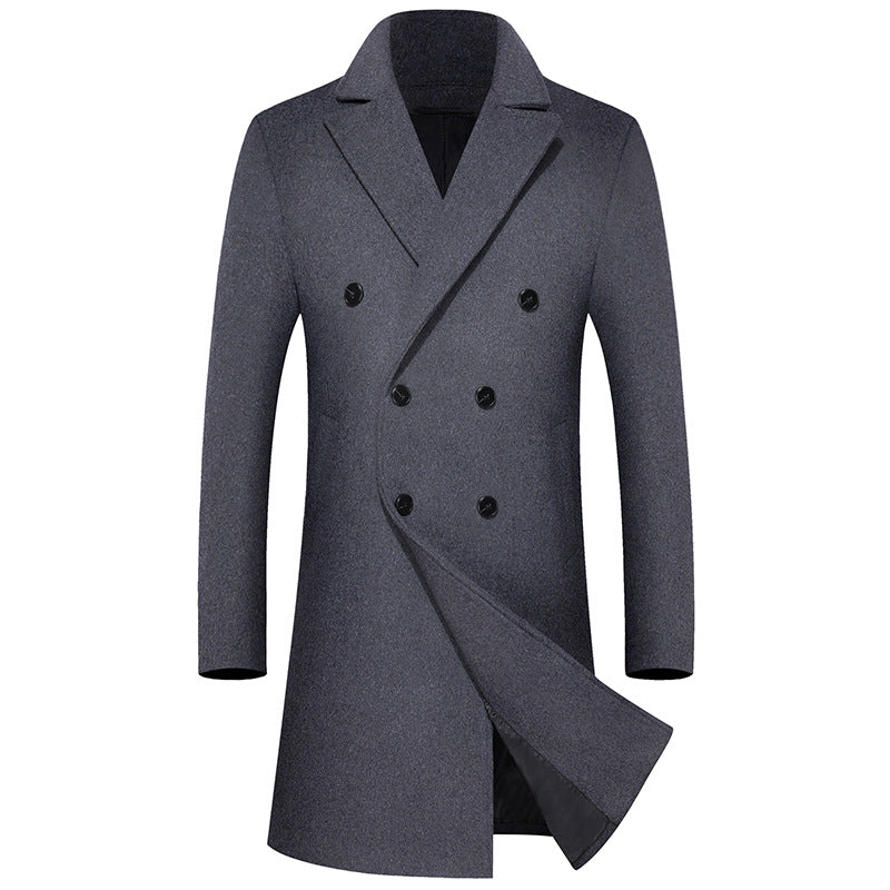 Business Thick Long Wool Coat