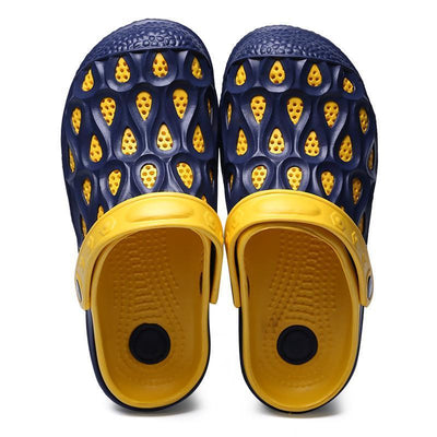 Pearlyo_Men's Hole Comfort Slip-on Casual Water Sandals Slippers 
