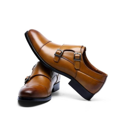 Men's Double Strap Monk Shoes