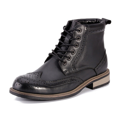 Men's Brogue Leather Martin Boots
