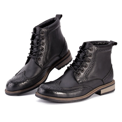 Men's Brogue Leather Martin Boots