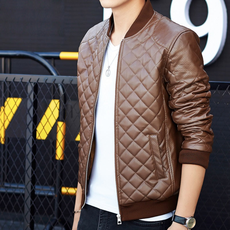 Top Men's Velvet Leather Jacket