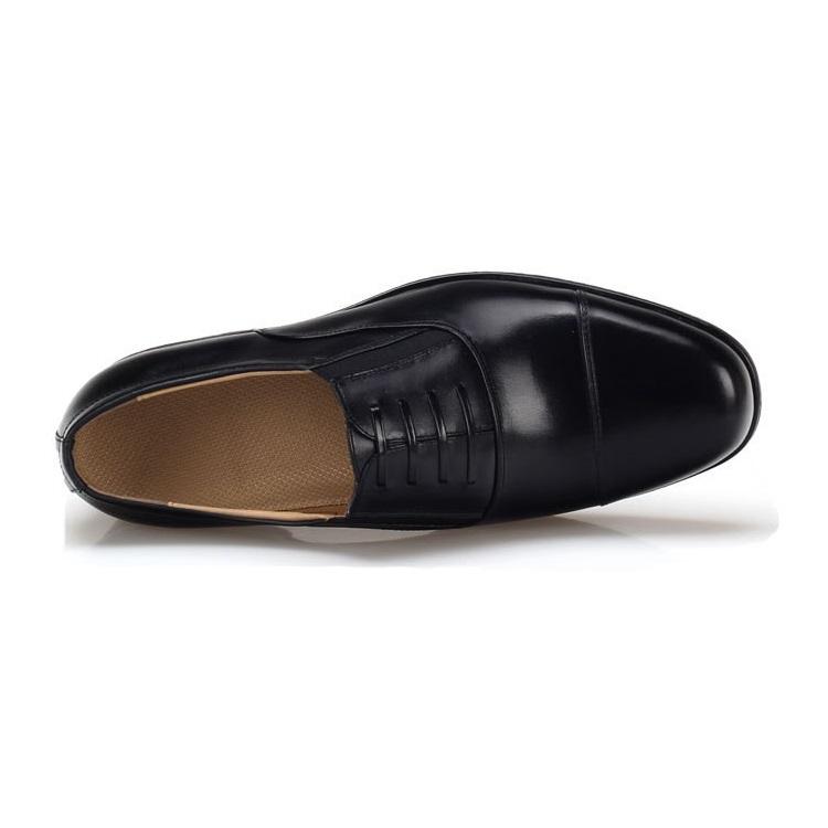 Men's Leather Loafers With Fake Lace-up