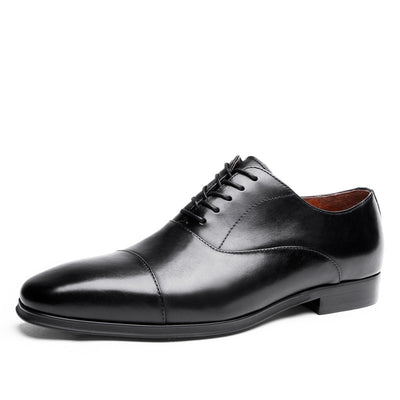 Genuine Leather Cap Toe Oxford shoes