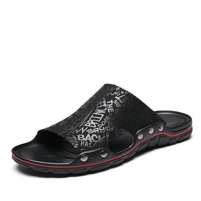 Men's casual comfortable flat breathable slippers