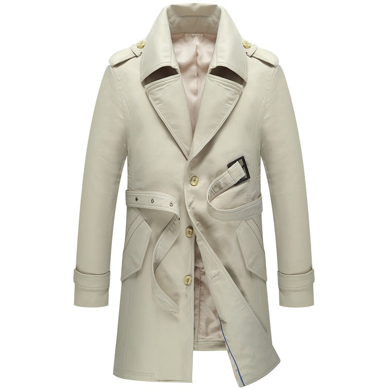 Classic Single-Breasted Trench Coat