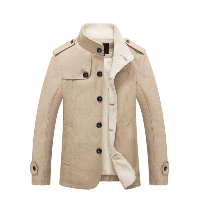 Men's Classic Cotton Jacket With Fur Collar