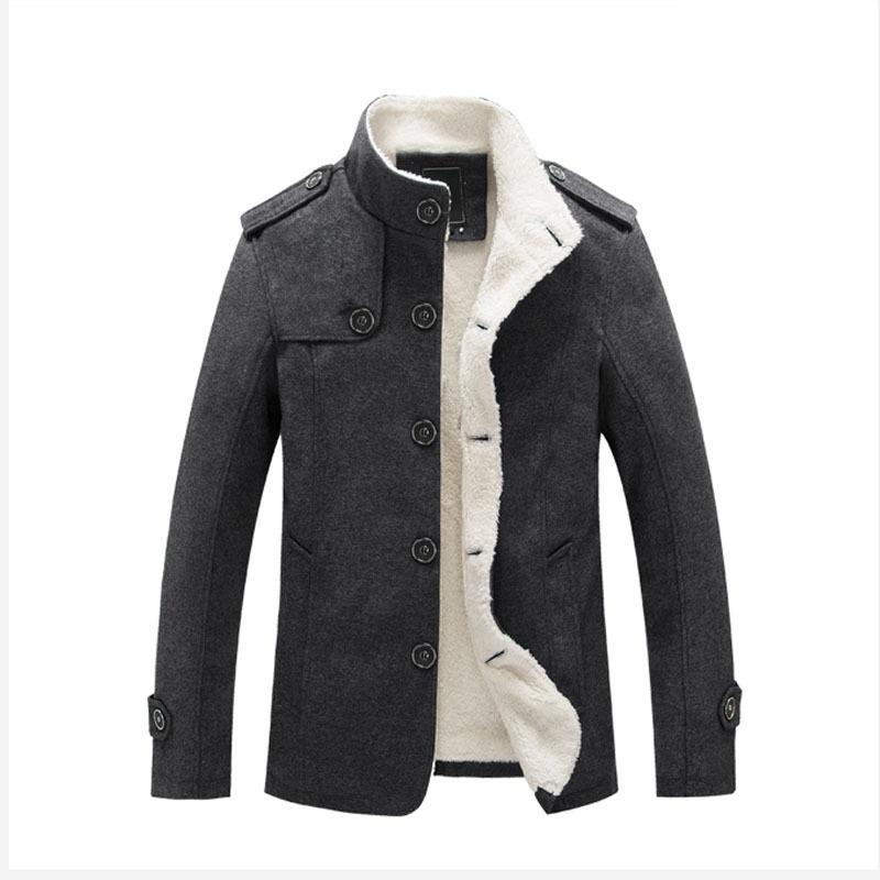 Men's Classic Cotton Jacket With Fur Collar