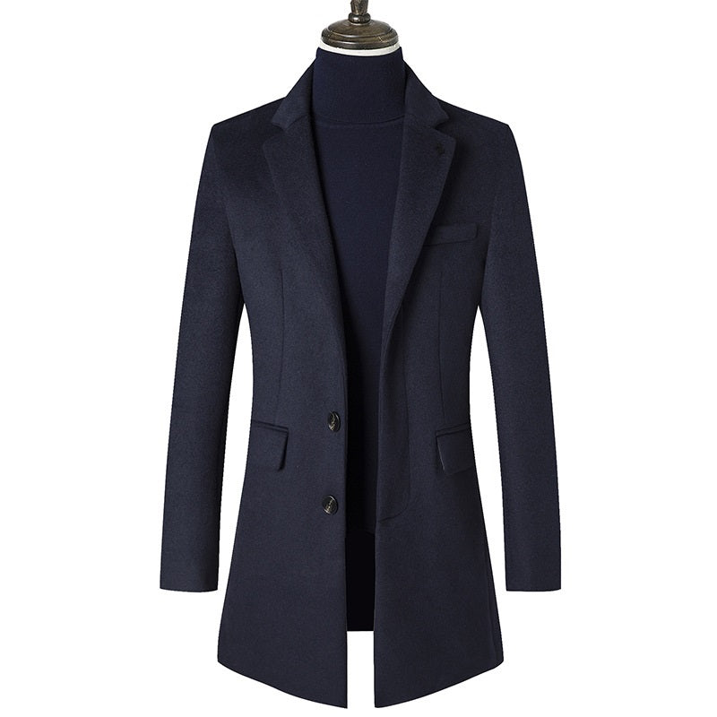 Gentlemen Slim Wool Coat #002