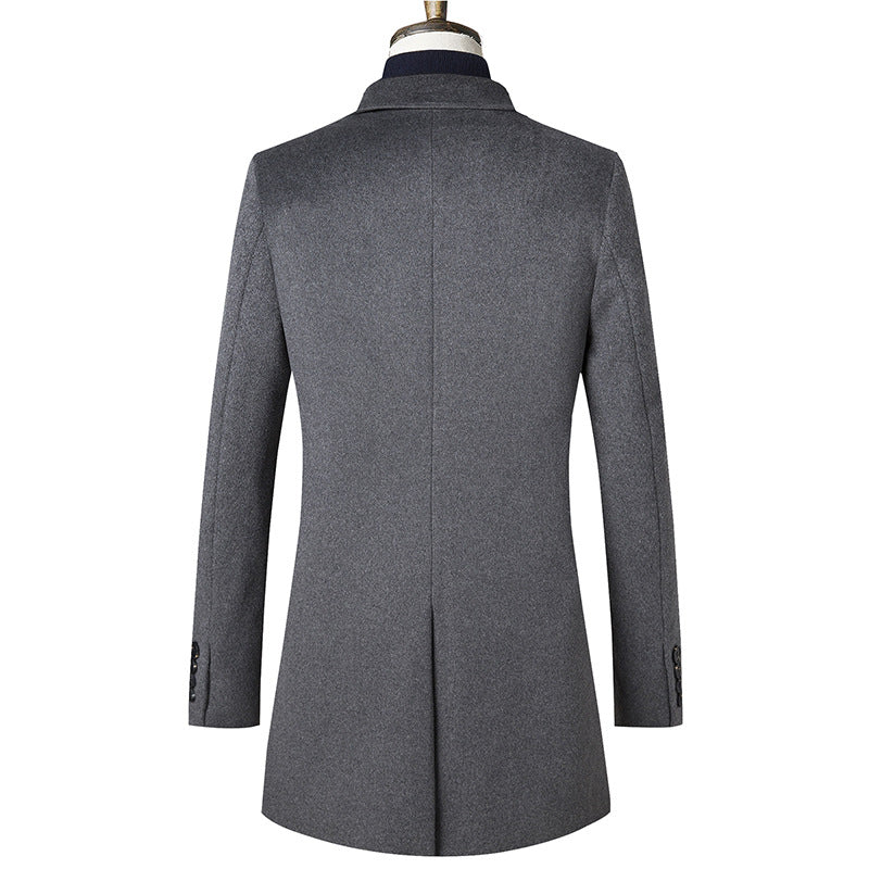 Gentlemen Double Breasted wool coat #003