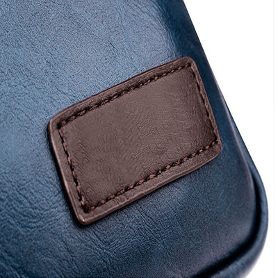 Vintage Leather Travel Crossbody Bag