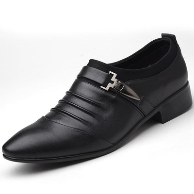 Men's Business Casual Leather Monk Shoes