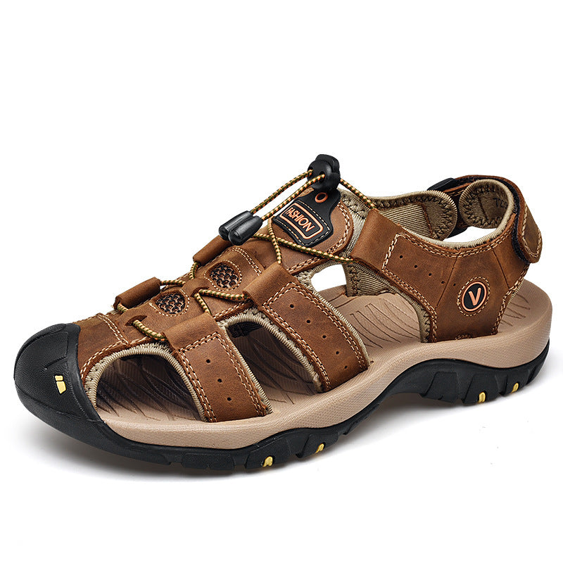 Men's Outdoor Leather Non-Slip Sandal